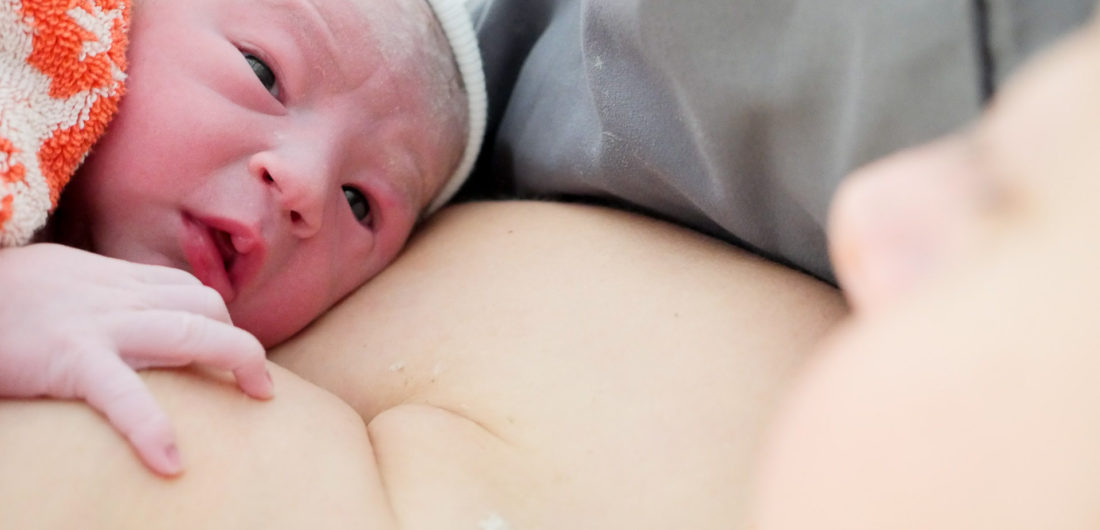 Major James Martino immediately after birth in the arms of Mama Brenda Mierish Martino