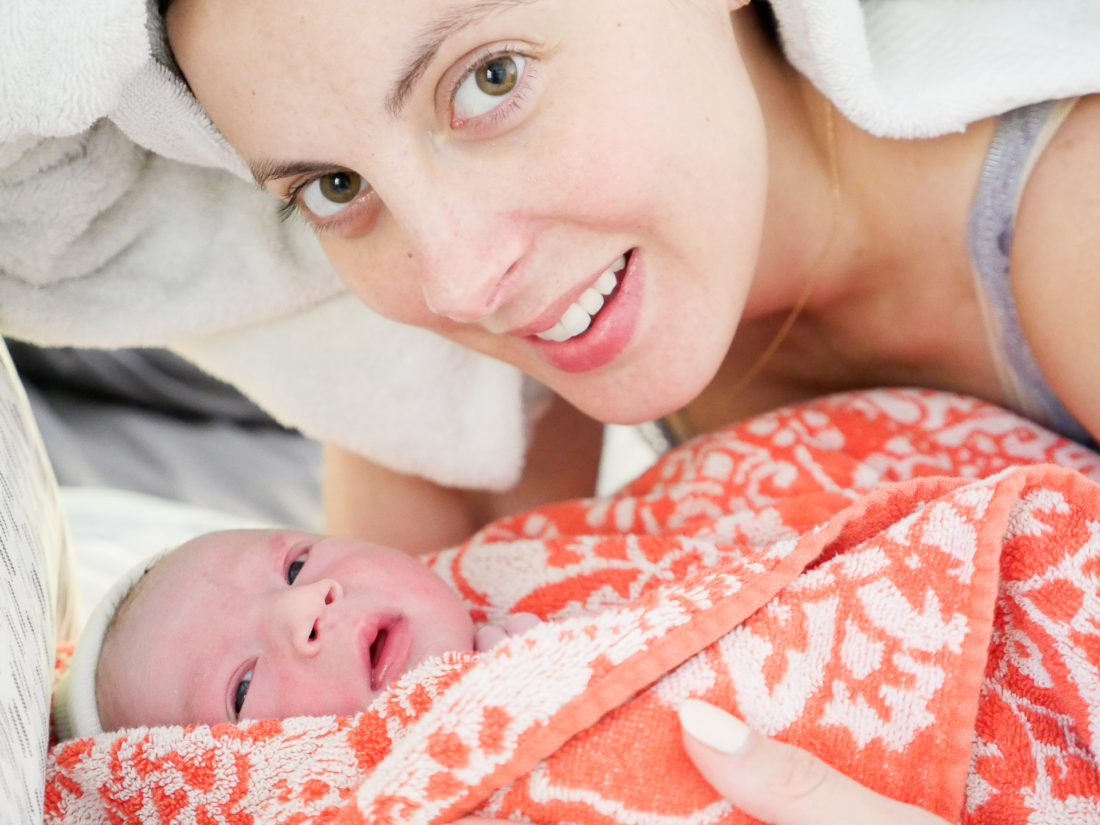 Brenda Mierish Martino of lifestyle and motherhood blog Happily Brenda After shares the pictures of her home birth with son Major James Martino on October 19th 2016
