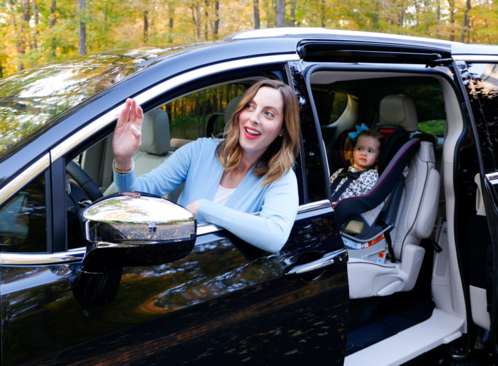 Brenda Mierish Martino drives her black Chrysler Pacifica with daughter Marlowe in the car