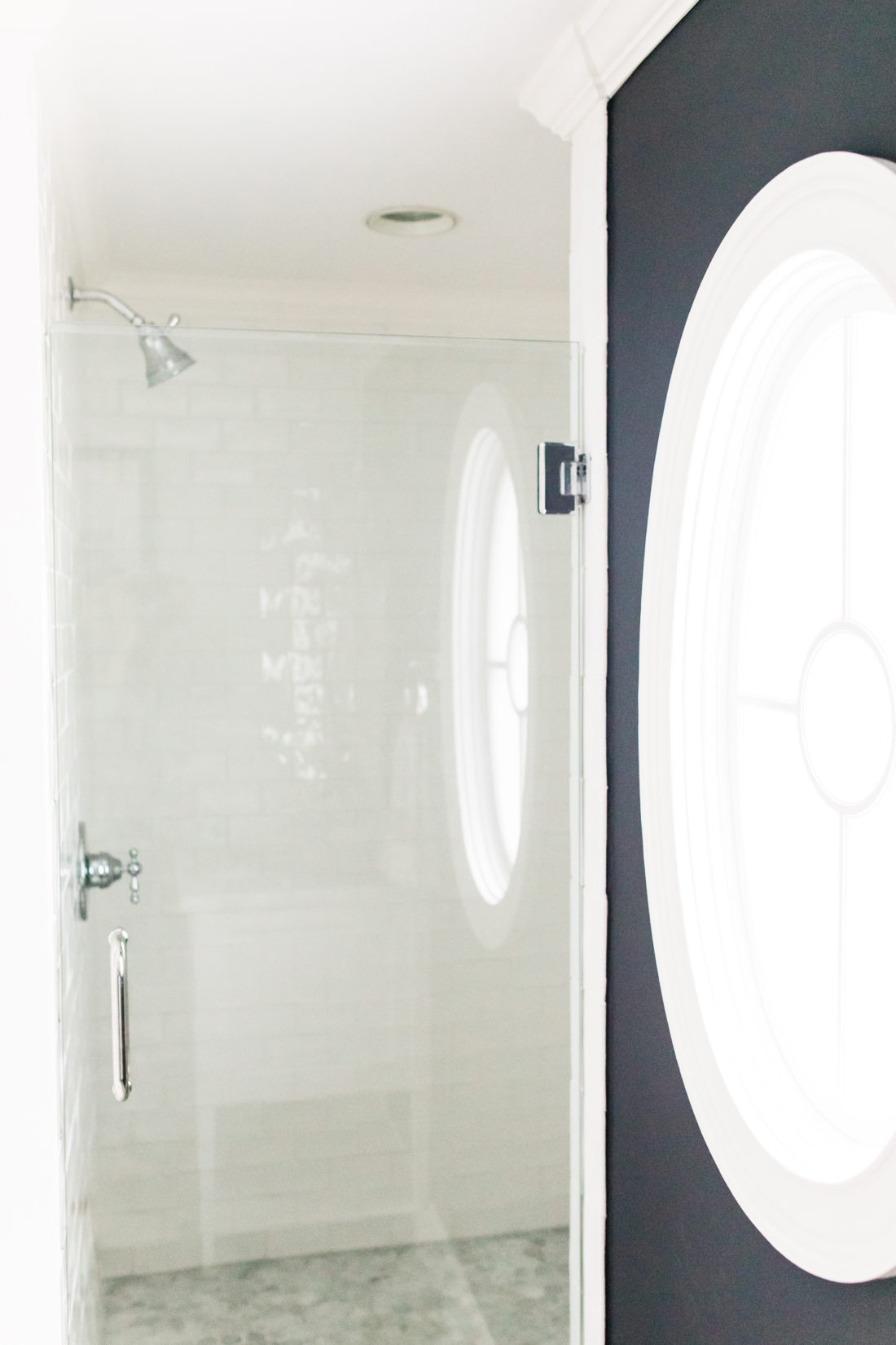 Brenda Mierish Martino shares the full redesign of her black, white, and grey concept powder room in her Connecticut home