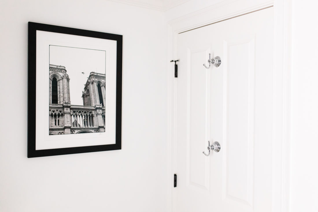 Brenda Mierish Martino shares the full redesign of her black, white, and grey concept powder room in her Connecticut home